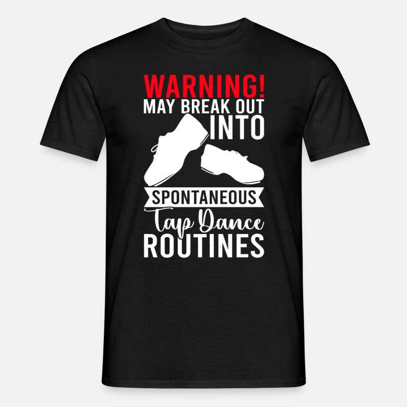 Stepptanz Stepptänzer - Männer T-Shirt - Schwarz