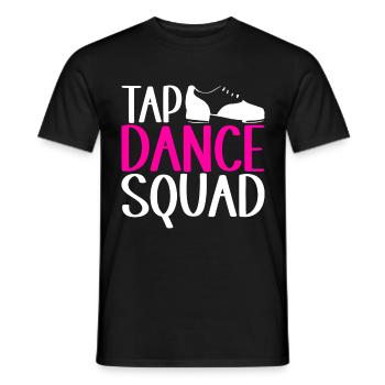 Claquettes Claquettes Danseuse de claquettes - T-shirt homme - noir - Devant - AI Model Male 178 light (178cm)