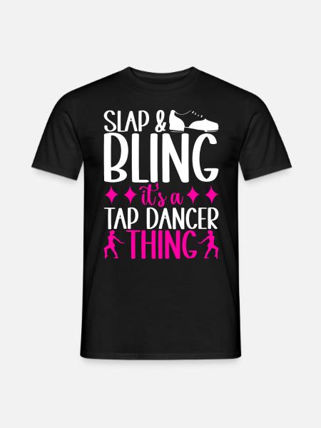 Stepptanz Stepptänzer - Männer T-Shirt - Schwarz
