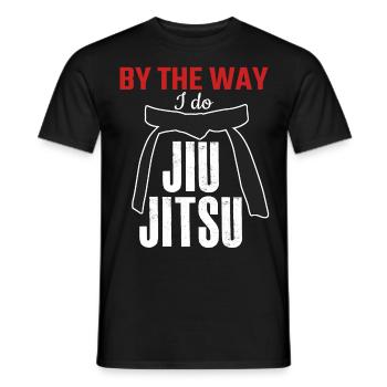 Ju-Jitsu Brasilian Jiu-Jitsu BJJ - Men's T-Shirt - black - Front - AI Model Male 178 light (178cm)