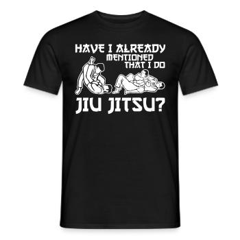 Ju-Jitsu BJJ - Men's T-Shirt - black - Front - AI Model Male 178 light (178cm)