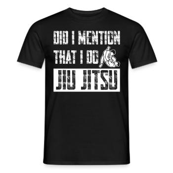 Ju-Jitsu BJJ Jujutsu - Men's T-Shirt - black - Front - AI Model Male 178 light (178cm)