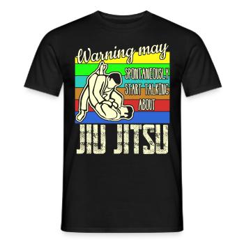 Ju-Jitsu Jujutsu Jiu-Jitsu - Men's T-Shirt - black - Front - AI Model Male 178 light (178cm)