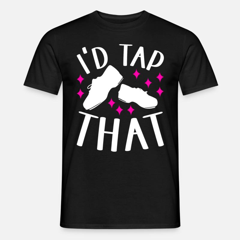 Stepptanz Stepptänzer - Männer T-Shirt - Schwarz