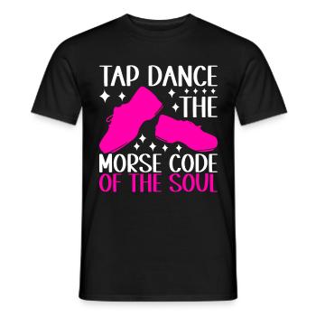 Stepptanz Stepptänzer - Männer T-Shirt - Schwarz - Vorne - AI Model Male 178 light (178cm)