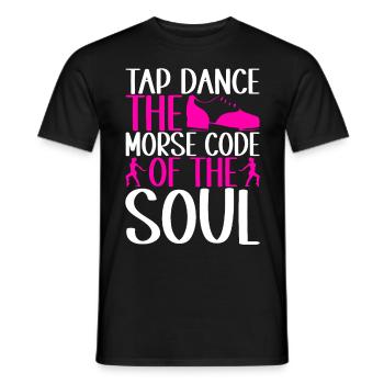 Stepptanz Stepptänzer - Männer T-Shirt - Schwarz - Vorne - AI Model Male 178 light (178cm)