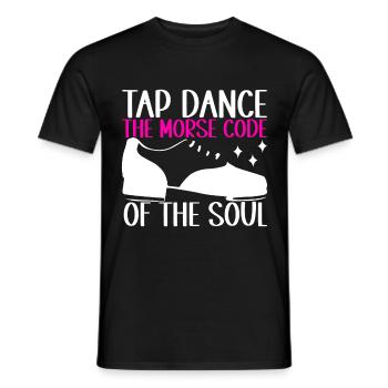 Stepptanz Stepptänzer - Männer T-Shirt - Schwarz - Vorne - AI Model Male 178 light (178cm)