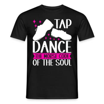 Stepptanz Stepptänzer - Männer T-Shirt - Schwarz - Vorne - AI Model Male 178 light (178cm)