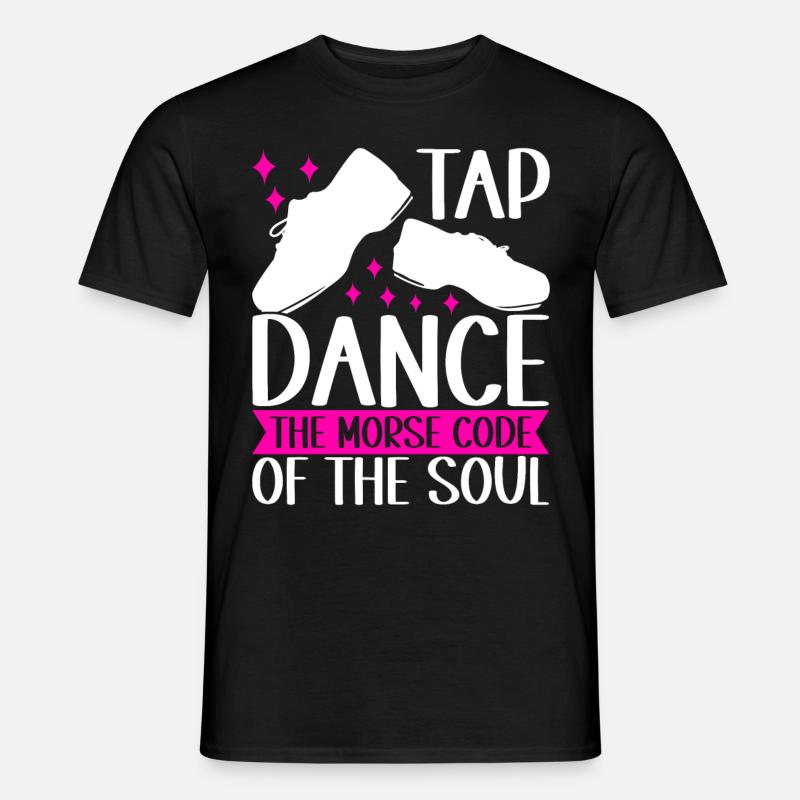 Stepptanz Stepptänzer - Männer T-Shirt - Schwarz