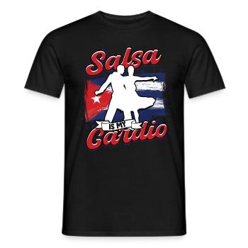 Salsa Is My Cardio Salsero Salsera - Männer T-Shirt - Schwarz - Vorne - AI Model Male 178 light (178cm)