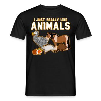 Veterinary Assistant Pets Veterinarian - Men's T-Shirt - black - Front - AI Model Male 178 light (178cm)