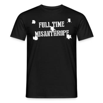 Misanthrope Dislike Misanthropist Grumpy - Männer T-Shirt - Schwarz - Vorne - AI Model Male 178 light (178cm)