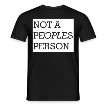Misanthrope Misanthropist Dislike Grumpy - Männer T-Shirt - Schwarz - Vorne - AI Model Male 178 light (178cm)