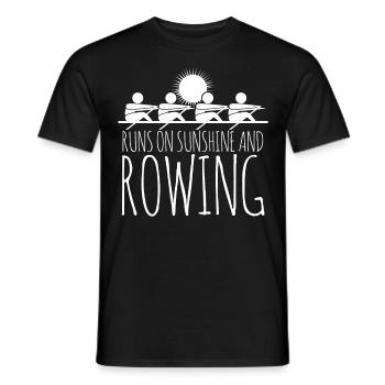 Rowing Boat Paddles Rowing Club - Männer T-Shirt - Schwarz - Vorne - AI Model Male 178 light (178cm)