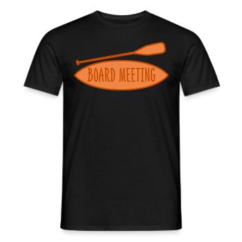 Réunion du conseil d’administration du SUP stand up paddle - T-shirt homme - noir - Devant - AI Model Male 178 light (178cm)