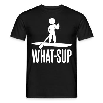 Stand up Paddle Joke Planche de SUP - T-shirt homme - noir - Devant - AI Model Male 178 light (178cm)