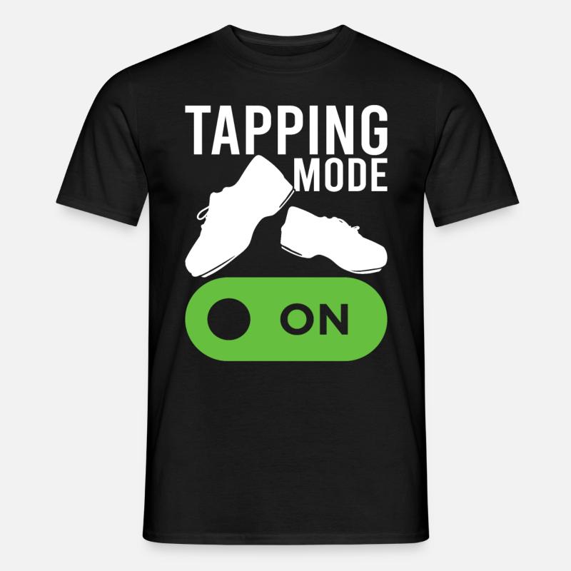 Stepptanz Stepptänzer - Männer T-Shirt - Schwarz