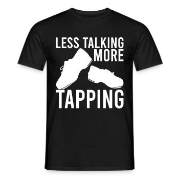 Stepptanz Stepptänzer - Männer T-Shirt - Schwarz - Vorne - AI Model Male 178 light (178cm)