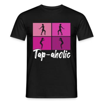 Stepptanz Stepptänzer - Männer T-Shirt - Schwarz - Vorne - AI Model Male 178 light (178cm)