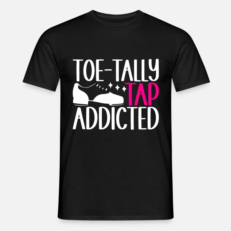 Stepptanz Stepptänzer - Männer T-Shirt - Schwarz