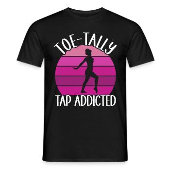 Stepptanz Stepptänzer - Männer T-Shirt - Schwarz - Vorne - AI Model Male 178 light (178cm)