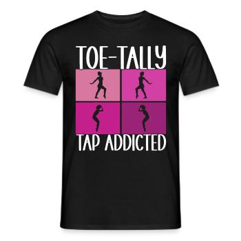 Stepptanz Stepptänzer - Männer T-Shirt - Schwarz - Vorne - AI Model Male 178 light (178cm)