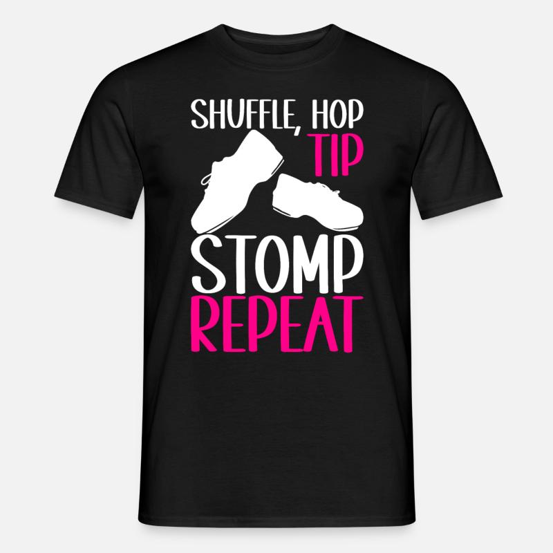 Stepptanz Stepptänzer - Männer T-Shirt - Schwarz