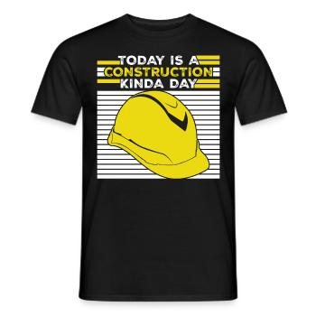 Construction Site Construction Manager - Männer T-Shirt - Schwarz - Vorne - AI Model Male 178 light (178cm)