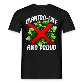 Koriander Cilantro Free And Proud - Männer T-Shirt - Schwarz - Vorne - AI Model Male 178 light (178cm)