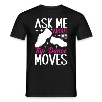 Stepptanz Stepptänzer - Männer T-Shirt - Schwarz - Vorne - AI Model Male 178 light (178cm)