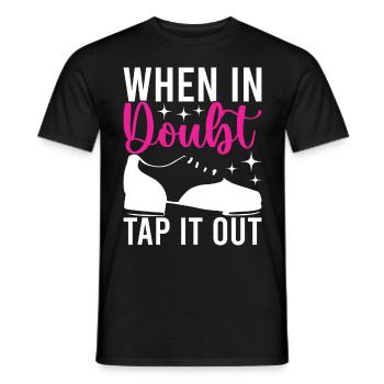 Stepptanz Stepptänzer - Männer T-Shirt - Schwarz - Vorne - AI Model Male 178 light (178cm)