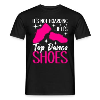 Stepptanz Stepptänzer - Männer T-Shirt - Schwarz - Vorne - AI Model Male 178 light (178cm)