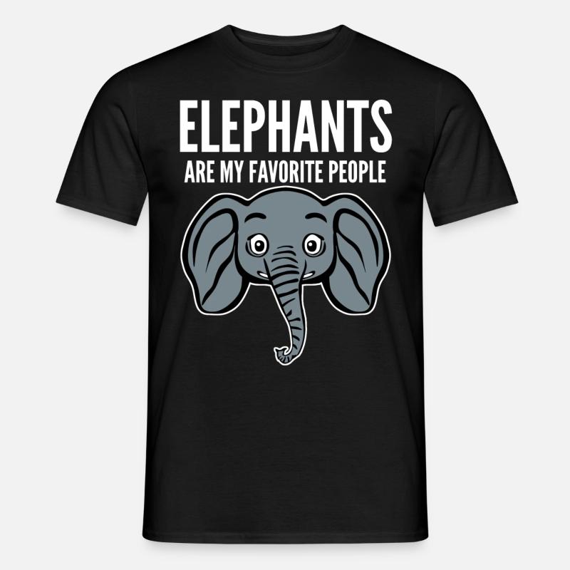 Elephant Elephants - Männer T-Shirt - Schwarz
