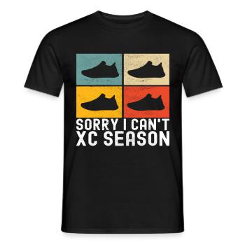 XC Running Lauf Läufer Cross Country - Männer T-Shirt - Schwarz - Vorne - AI Model Male 178 light (178cm)