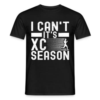 XC Running Lauf Läufer Cross Country - Männer T-Shirt - Schwarz - Vorne - AI Model Male 178 light (178cm)