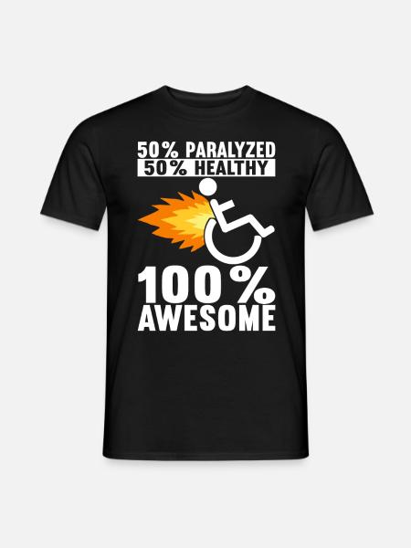 Wheelchair users Wheelchair - Men's T-Shirt - black