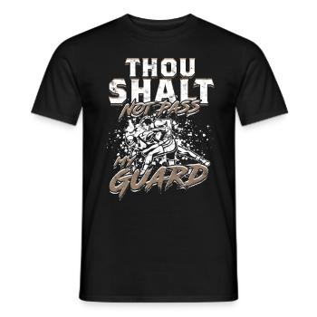 Sambo Thou Shalt Not Pass My Guard - Männer T-Shirt - Schwarz - Vorne - AI Model Male 178 light (178cm)
