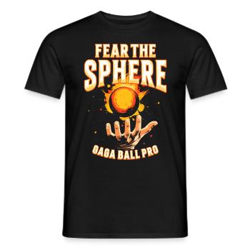 Gagaball Gaga Ball Fear The Sphere Gaga Ball Pro - Männer T-Shirt - Schwarz - Vorne - AI Model Male 178 light (178cm)
