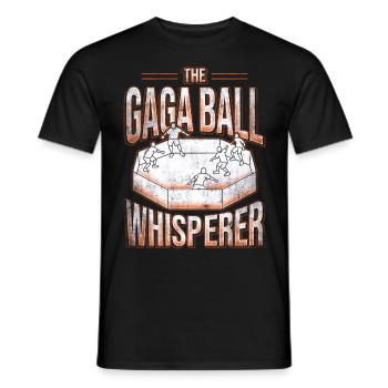 Gagaball The Gaga Ball Whisperer - Men's T-Shirt - black - Front - AI Model Male 178 light (178cm)