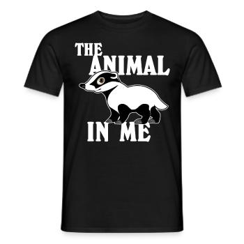 Honey Badger Cute Honey Badgers - Männer T-Shirt - Schwarz - Vorne - AI Model Male 178 light (178cm)