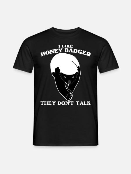 Honninggrævling Honning Grævlinger Honning Grævling - Mænd T-shirt - sort