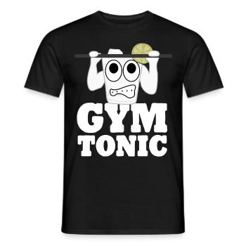 Bodybuilding Motivation Gym - Men's T-Shirt - black - Front - AI Model Male 178 light (178cm)