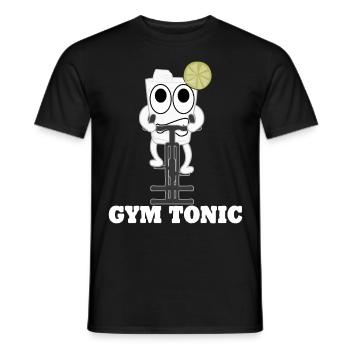 Gymnase de motivation pour le cyclisme en salle - T-shirt homme - noir - Devant - AI Model Male 178 light (178cm)