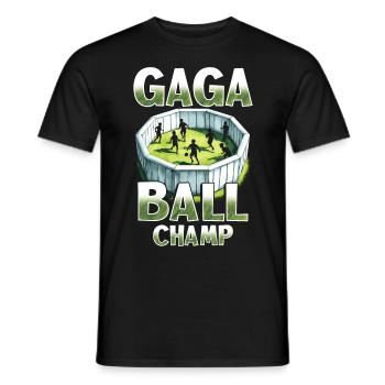 Gagaball Gaga Ball Champion - T-shirt homme - noir - Devant - AI Model Male 178 light (178cm)