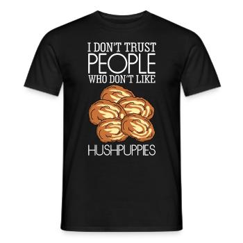Hushpuppy Hush Puppy Hushpuppies - Men's T-Shirt - black - Front - AI Model Male 178 light (178cm)