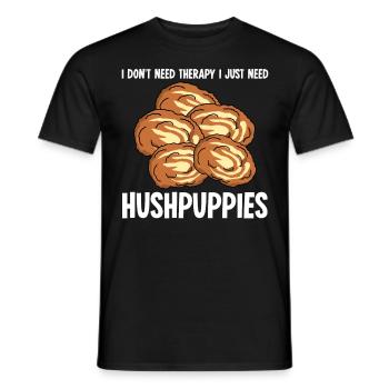 Hush Puppy Hushpuppy Joke Hushpuppies - Men's T-Shirt - black - Front - AI Model Male 178 light (178cm)