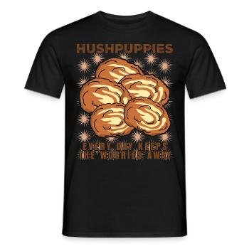 Hush Puppy Hushpuppy Food Hushpuppies - Men's T-Shirt - black - Front - AI Model Male 178 light (178cm)