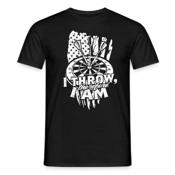 Dart Dartspieler Darter - Männer T-Shirt - Schwarz - Vorne - AI Model Male 178 light (178cm)
