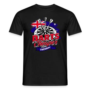 Dart Dartspieler Darter - Männer T-Shirt - Schwarz - Vorne - AI Model Male 178 light (178cm)