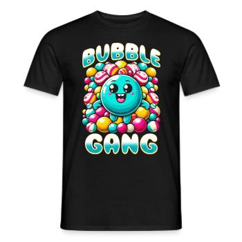 Kaugummiautomat Süßigkeitenspender Bubble Gang - Männer T-Shirt - Schwarz - Vorne - AI Model Male 178 light (178cm)
